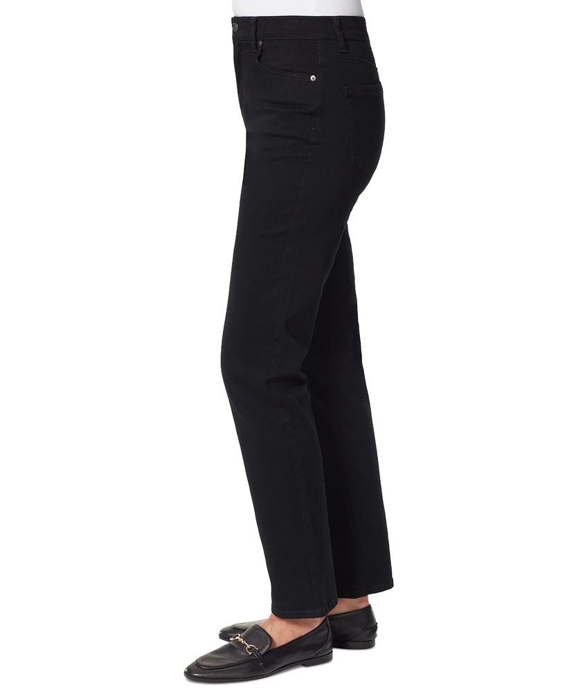 Jeans de tiro alto y pierna recta slim