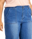 Jeans crop de pierna ancha