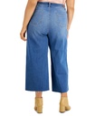 Jeans crop de pierna ancha