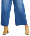 Jeans crop de pierna ancha