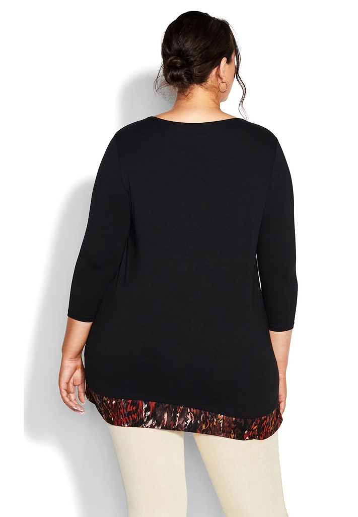 Blusa tipo túnica con estampado Alex