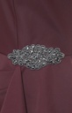 Vestido drapeado con escote cuadrado