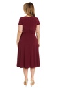 Vestido midi con diamantes