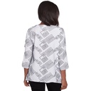 BLusa con tejido geométrico