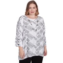 BLusa con tejido geométrico