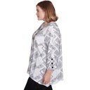 BLusa con tejido geométrico
