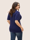 Blusa de punto traslapada