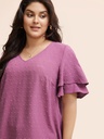 Blusa de lunares con escote en V