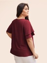 Blusa de lunares con escote en V