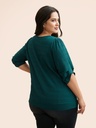 Blusa de escote cuadrado texturizada