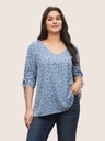 Blusa con mangas anudadas