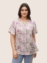 Blusa floral rosa blumorosa