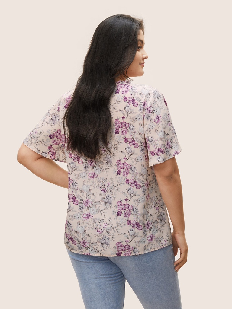 Blusa floral rosa blumorosa