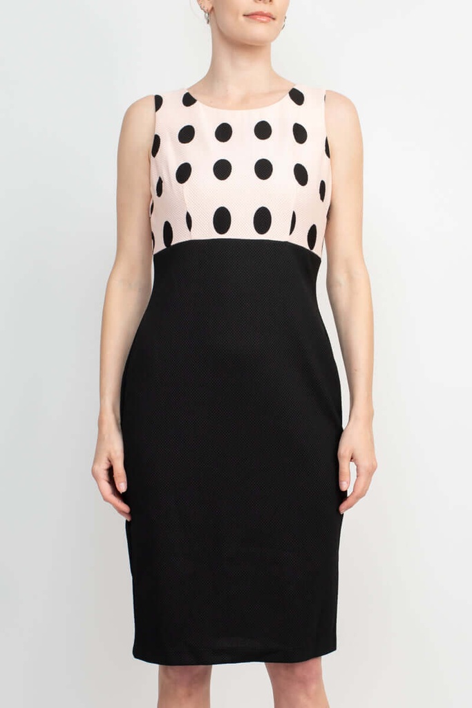 Vestido con chaqueta polka