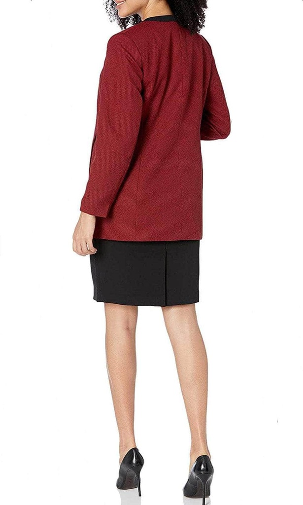 Vestido solido con chaqueta