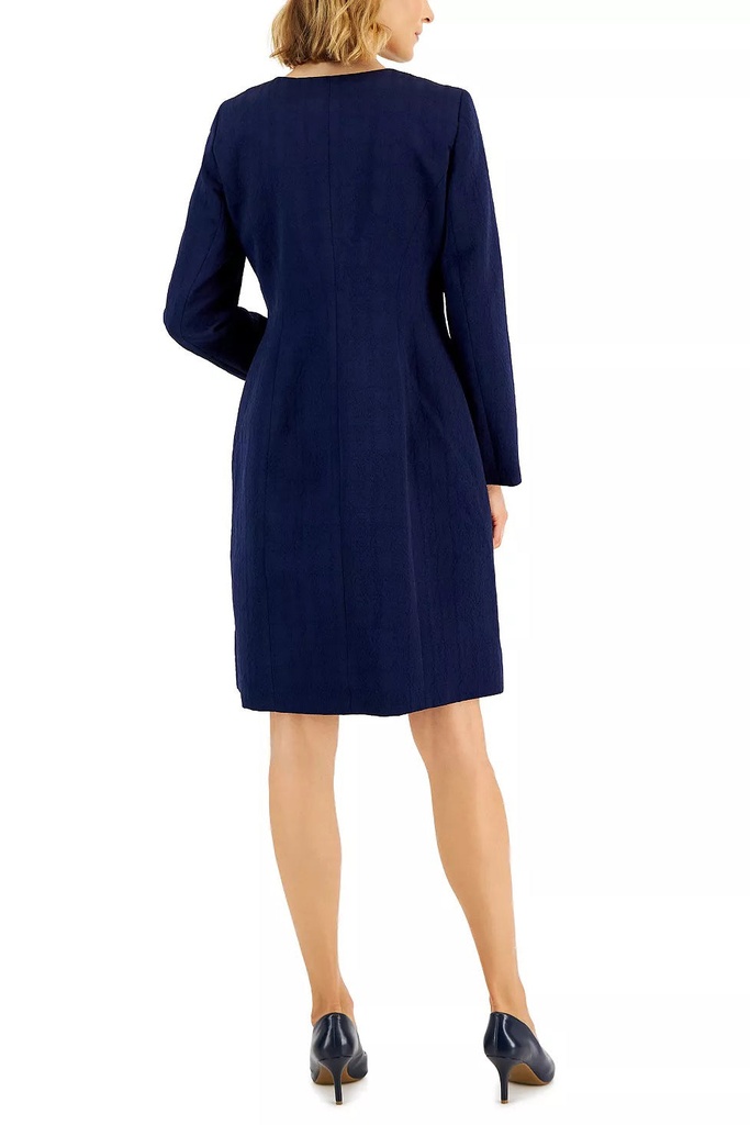 Vestido tubo con chaqueta Jacquard