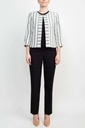 Blazer a rayas con mangas en 3/4