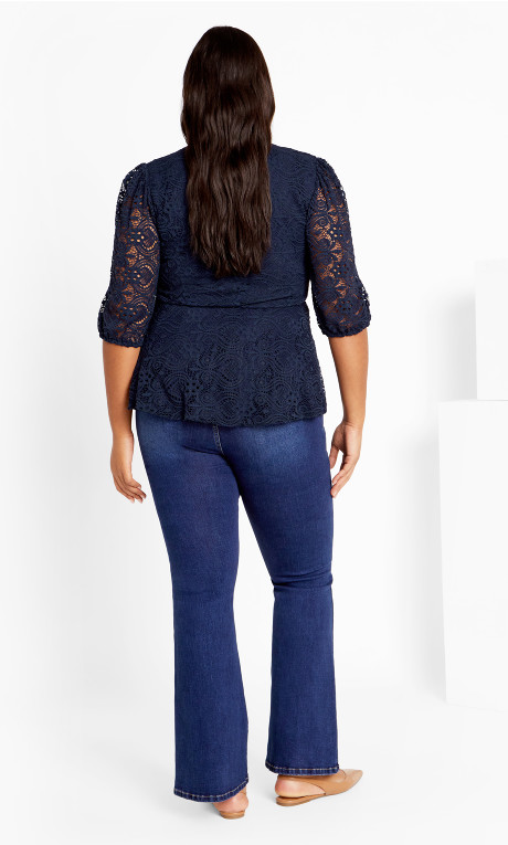 Blusa con mangas abullonadas Linny