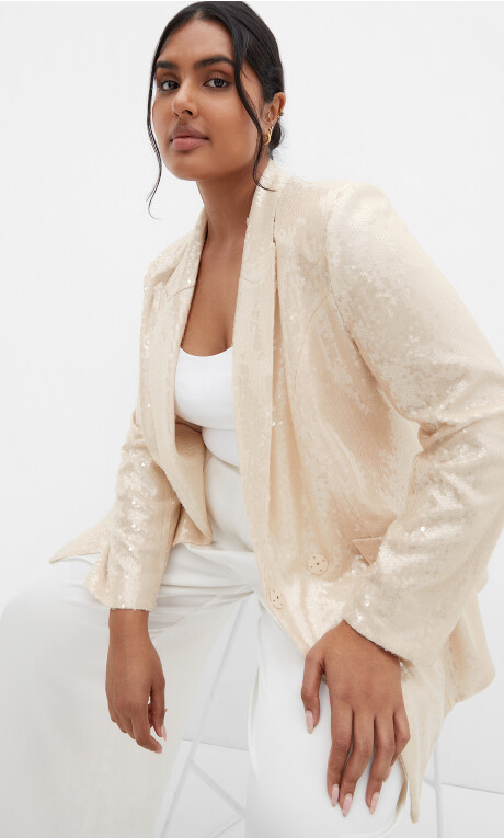 Chaqueta de lentejuelas Equinox Pearl
