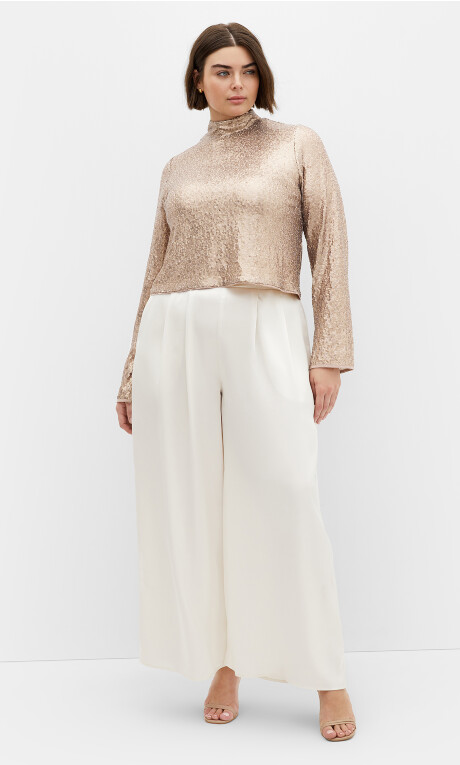 Blusa con mangas abullonadas Linny