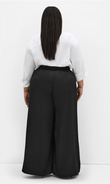 Pantalón palazzo de satén