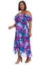 Vestido Kavita con print hawaiano