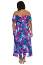 Vestido Kavita con print hawaiano