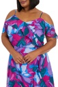Vestido Kavita con print hawaiano