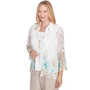 Blusa con cuentas recortadas