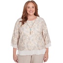 Blusa con cuentas recortadas