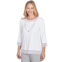 Blusa con medallón geométrico