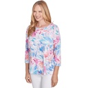 Blusa con bordado floral