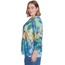 Blusa con bordado floral