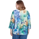 Blusa con hojas de acuarela