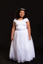 Vestido en capas con corpiño brillante