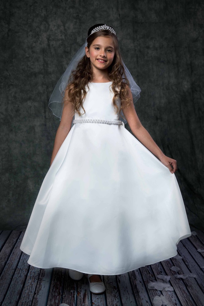 Vestido en capas con corpiño brillante