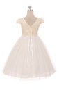 Vestido plisado con lentejuelas