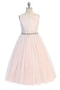 Vestido princesa con ribete floral