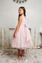 Vestido princesa con ribete floral