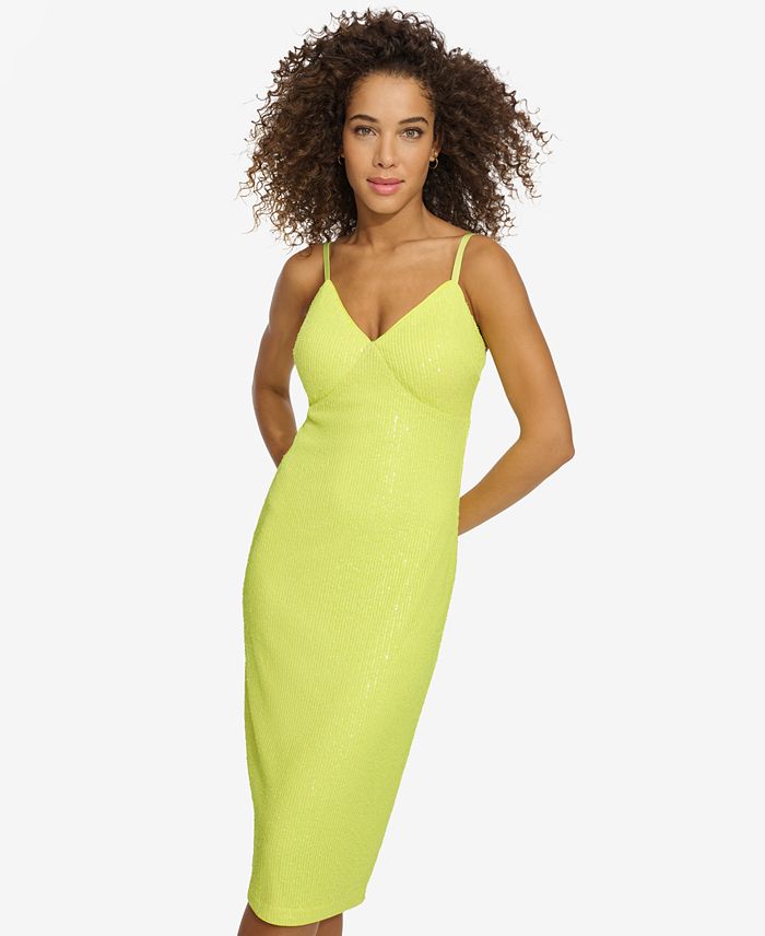 Vestido acanalado con roseta
