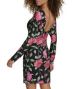 Vestido formal con capa asimetrica