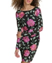 Vestido formal con capa asimetrica