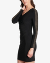 Vestido formal con capa asimetrica