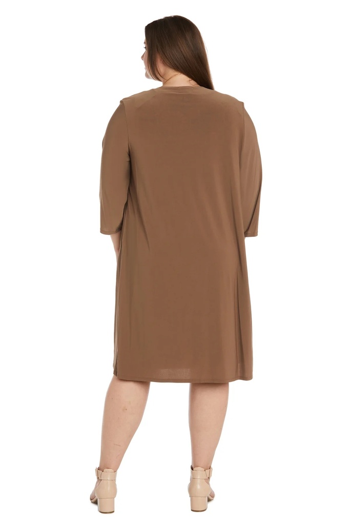 Vestido con chaqueta larga Bígaro
