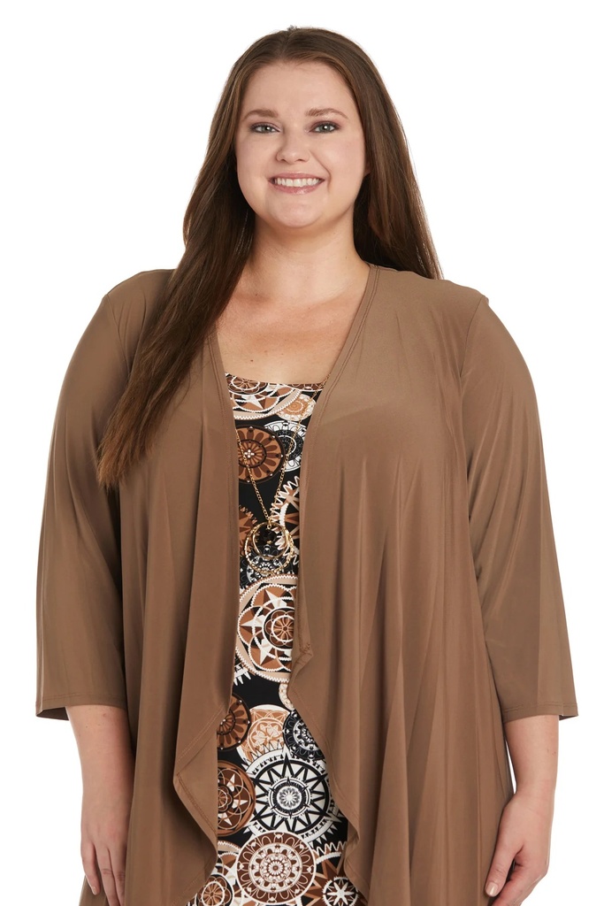 Vestido con chaqueta larga Bígaro