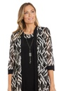 Vestido con chaqueta estampada