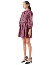 Vestido floral de manga 3/4
