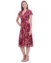 Vestido floral de manga 3/4