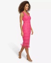 Vestido de crepé con cinturón