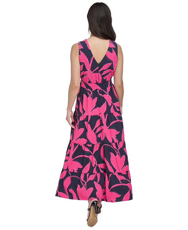 Vestido Maxi con estampado retro